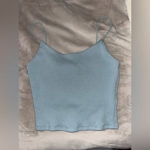 garage ribbed cropped tank